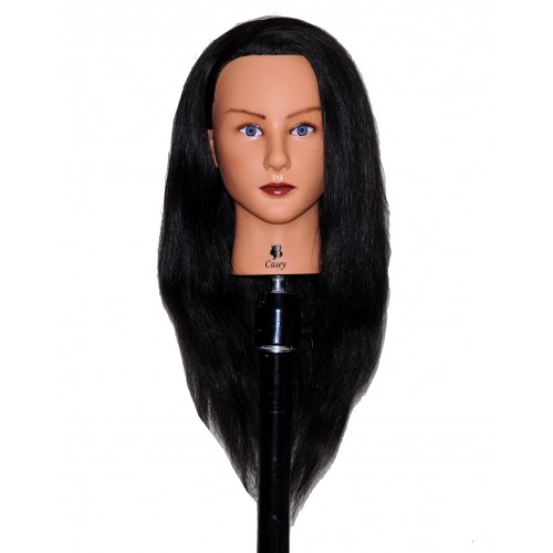 20-22 Cosmetology Mannequin Head with Human Hair - Casey