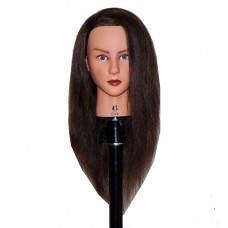 20"-22" Cosmetology Mannequin Head with Human Hair - Cora