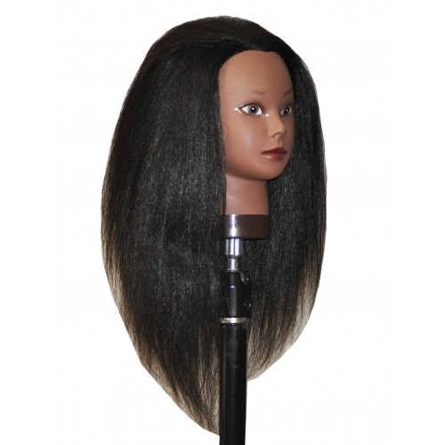 Mannequin Head with Human Hair 100% Real Hair Manikin Cosmetology
