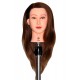 22" Cosmetology Mannequin Head with Human Hair - Helen