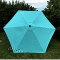 BELLRINO Replacement Peacock Blue Umbrella Canopy for 9 ft 6 Ribs