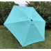 BELLRINO Replacement Peacock Blue Umbrella Canopy for 9 ft 6 Ribs