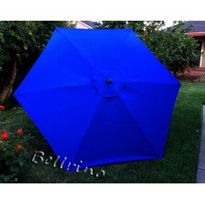 BELLRINO Replacement Royal Blue Umbrella Canopy for 9 ft 6 Ribs
