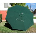 BELLRINO Replacement Hunter Green Umbrella Canopy for 10 ft 8 Ribs