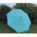 BELLRINO Replacement Peacock Blue Umbrella Canopy for 9 ft 8 Ribs