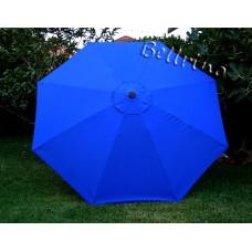 BELLRINO Replacement Royal Blue Umbrella Canopy for 9 ft 8 Ribs