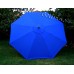 BELLRINO Replacement Royal Blue Umbrella Canopy for 10 ft 8 Ribs