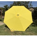 BELLRINO Replacement Yellow Umbrella Canopy for 10 ft 8 Ribs