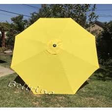 BELLRINO Replacement Yellow Umbrella Canopy for 9 ft 8 Ribs